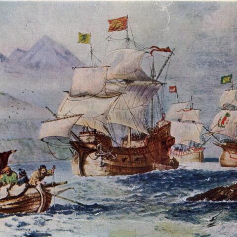 La muerte de Magallanes en una batalla desigual La muerte de Magallanes en una batalla desigual